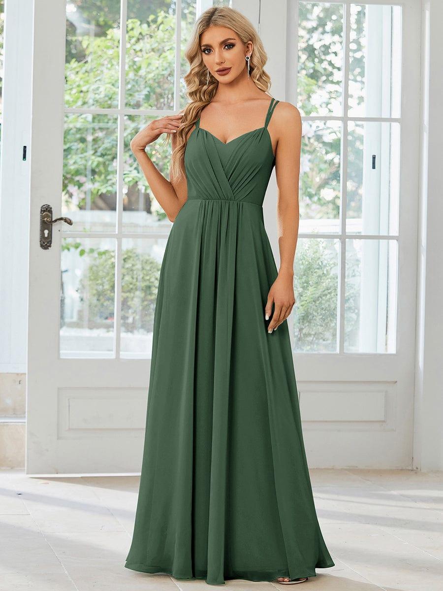 ever RUBY|Multiway Chiffon and Lace Open Back Bridesmaid Dress with Spaghetti Straps