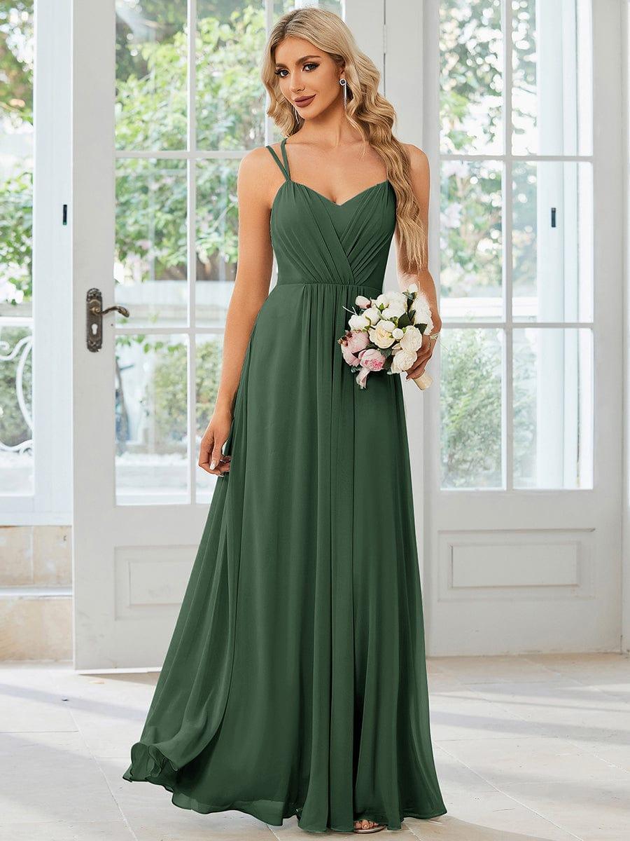 ever RUBY|Multiway Chiffon and Lace Open Back Bridesmaid Dress with Spaghetti Straps