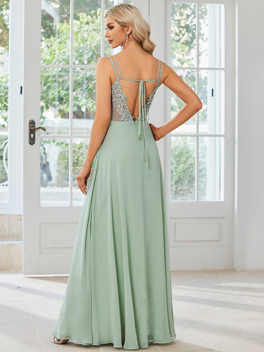 ever RUBY|Multiway Chiffon and Lace Open Back Bridesmaid Dress with Spaghetti Straps