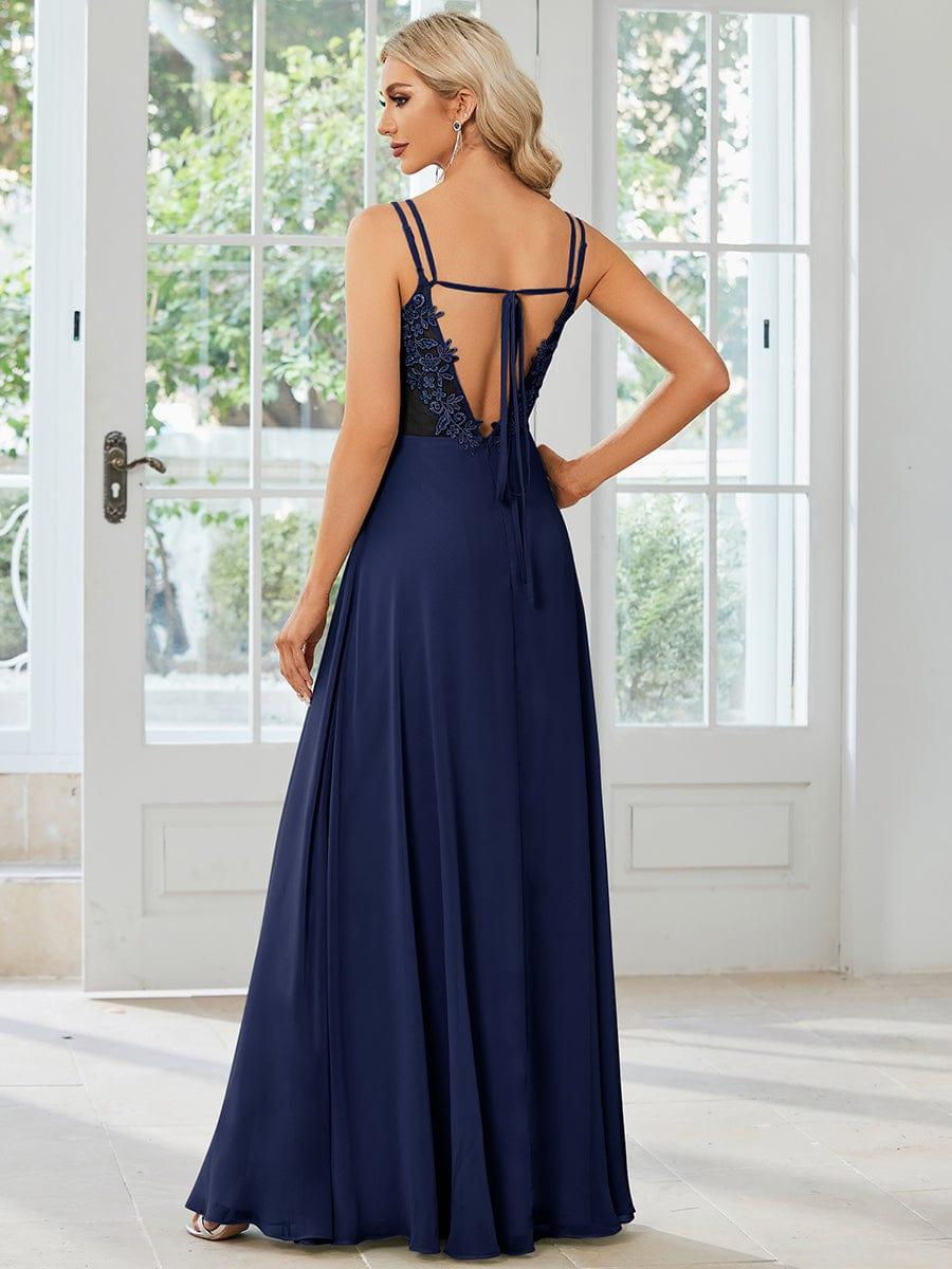 ever RUBY|Multiway Chiffon and Lace Open Back Bridesmaid Dress with Spaghetti Straps