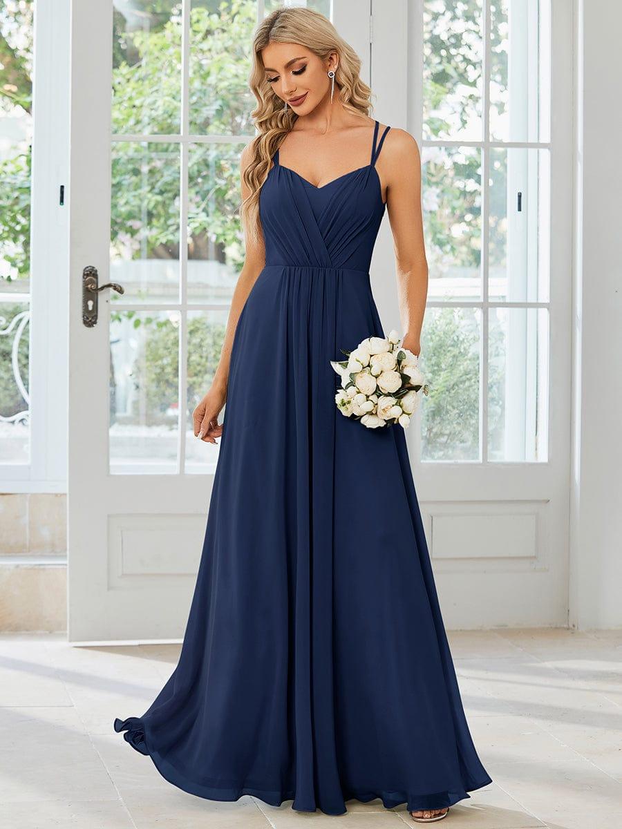 ever RUBY|Multiway Chiffon and Lace Open Back Bridesmaid Dress with Spaghetti Straps