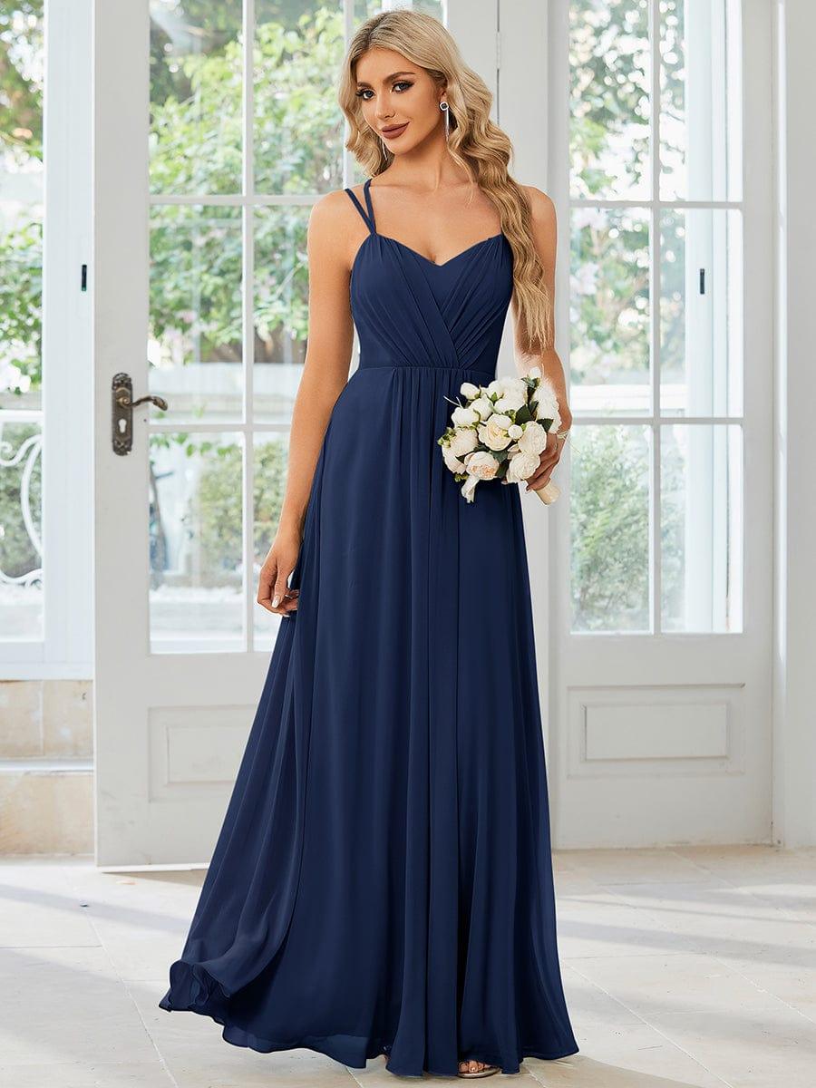 ever RUBY|Multiway Chiffon and Lace Open Back Bridesmaid Dress with Spaghetti Straps