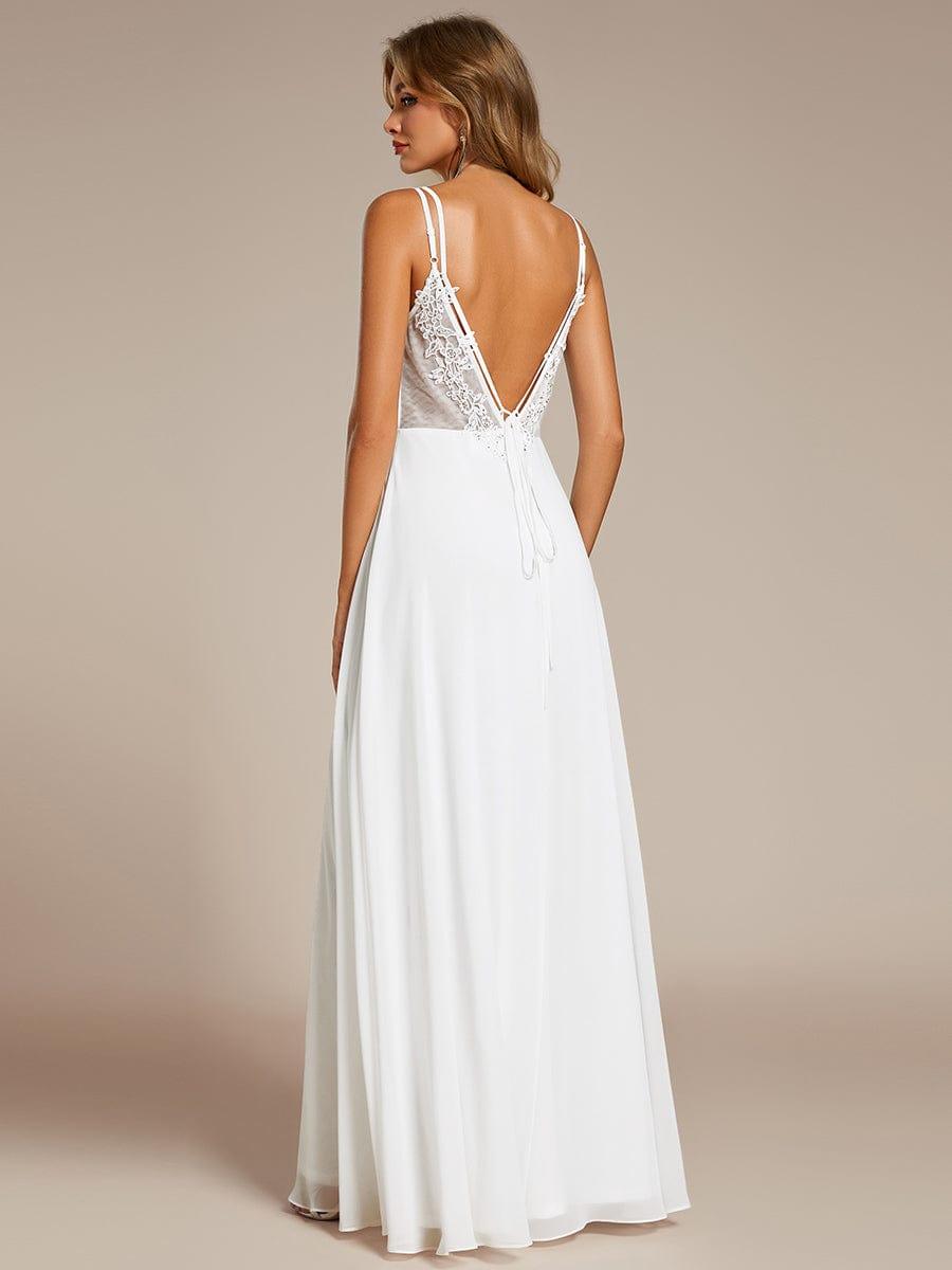 ever RUBY|Multiway Chiffon and Lace Open Back Bridesmaid Dress with Spaghetti Straps