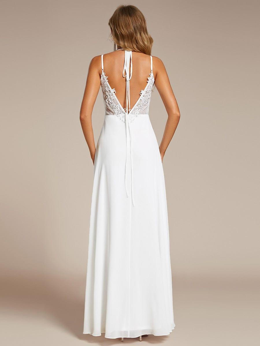 ever RUBY|Multiway Chiffon and Lace Open Back Bridesmaid Dress with Spaghetti Straps
