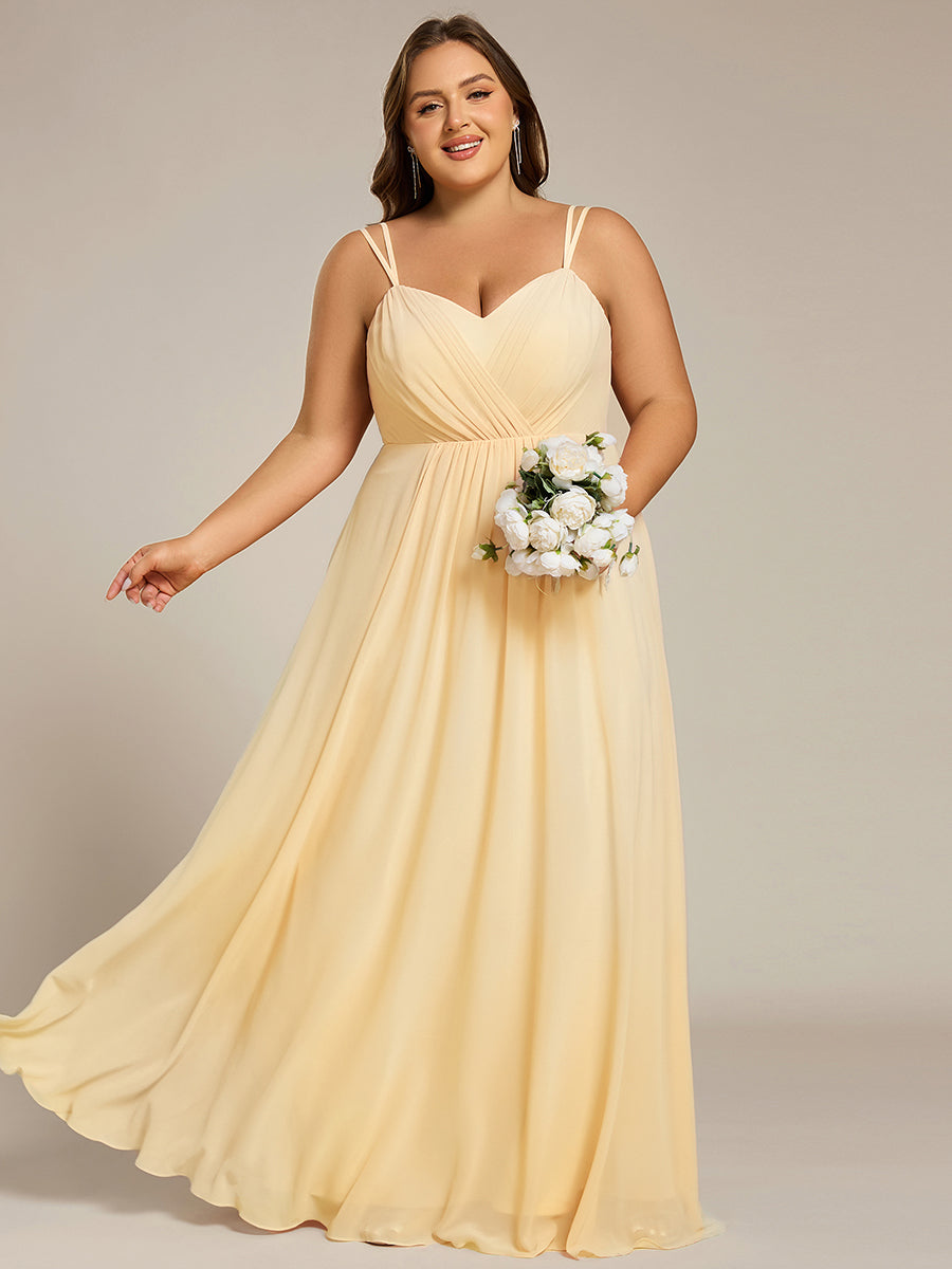 ever RUBY|Multiway Chiffon and Lace Open Back Bridesmaid Dress with Spaghetti Straps