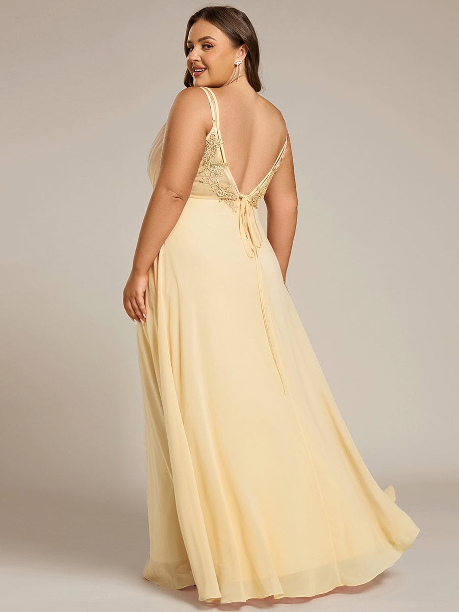 ever RUBY|Multiway Chiffon and Lace Open Back Bridesmaid Dress with Spaghetti Straps