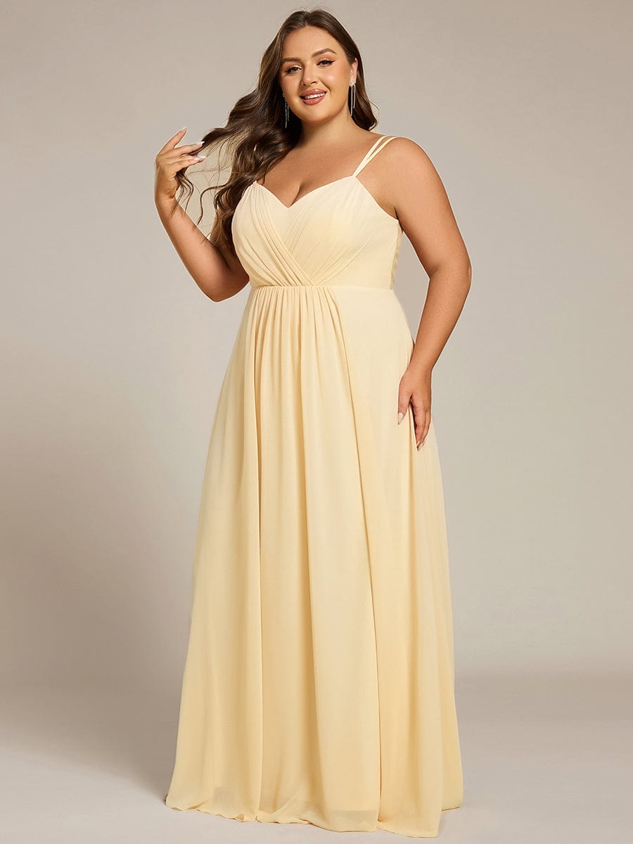 ever RUBY|Multiway Chiffon and Lace Open Back Bridesmaid Dress with Spaghetti Straps