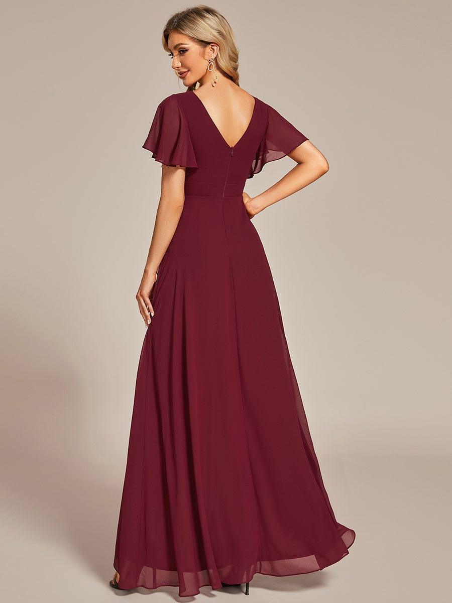 ever OREE|Charming Chiffon Bridesmaid Dress with Lotus Leaf Hemline(Final Sale)