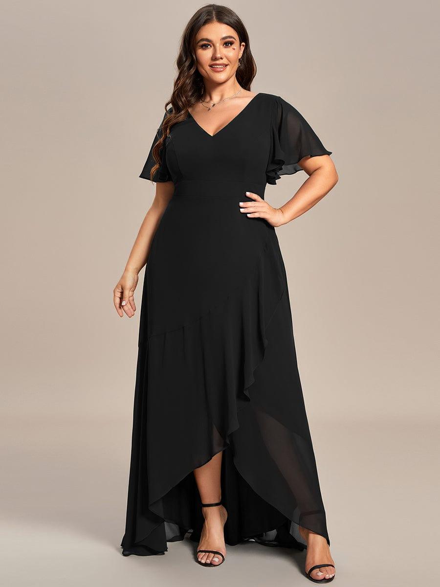 ever OREE|Charming Chiffon Bridesmaid Dress with Lotus Leaf Hemline(Final Sale)