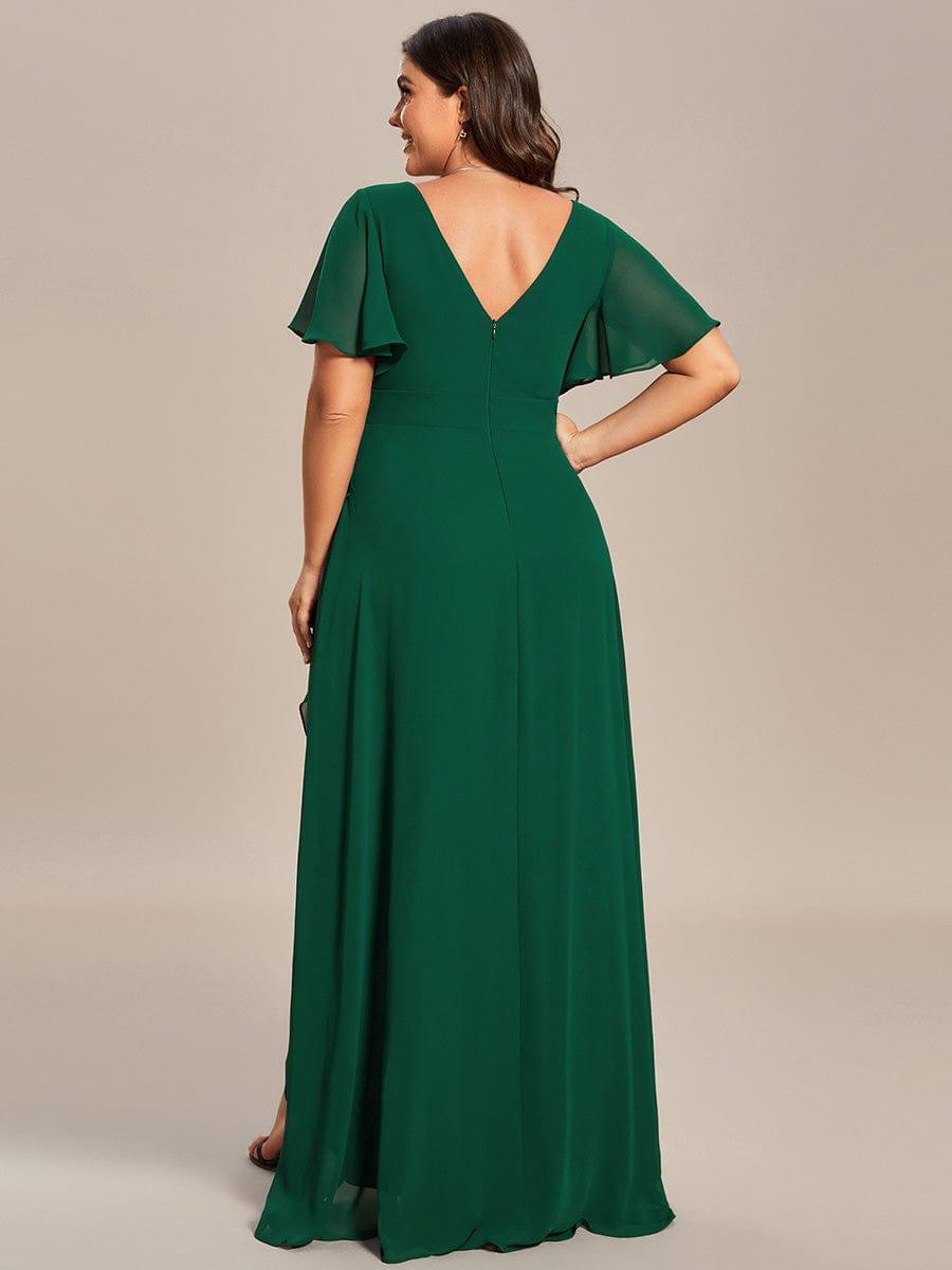 ever OREE|Charming Chiffon Bridesmaid Dress with Lotus Leaf Hemline(Final Sale)