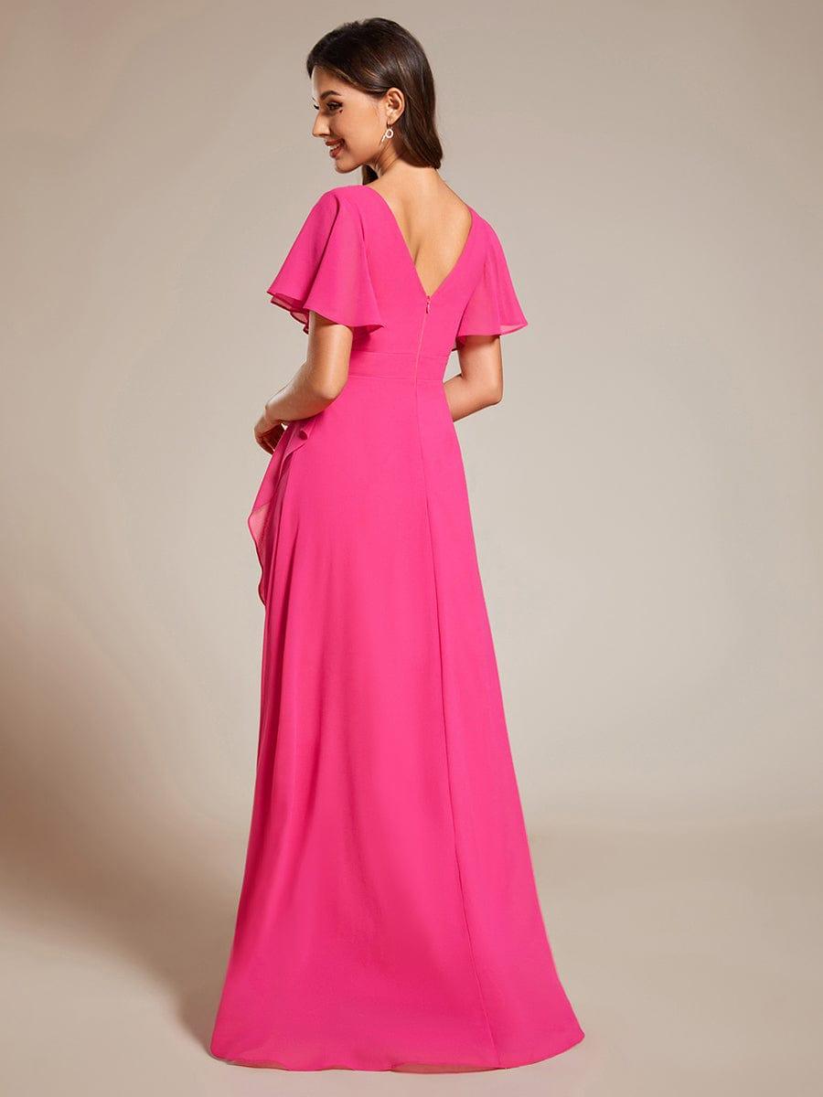 ever OREE|Charming Chiffon Bridesmaid Dress with Lotus Leaf Hemline(Final Sale)