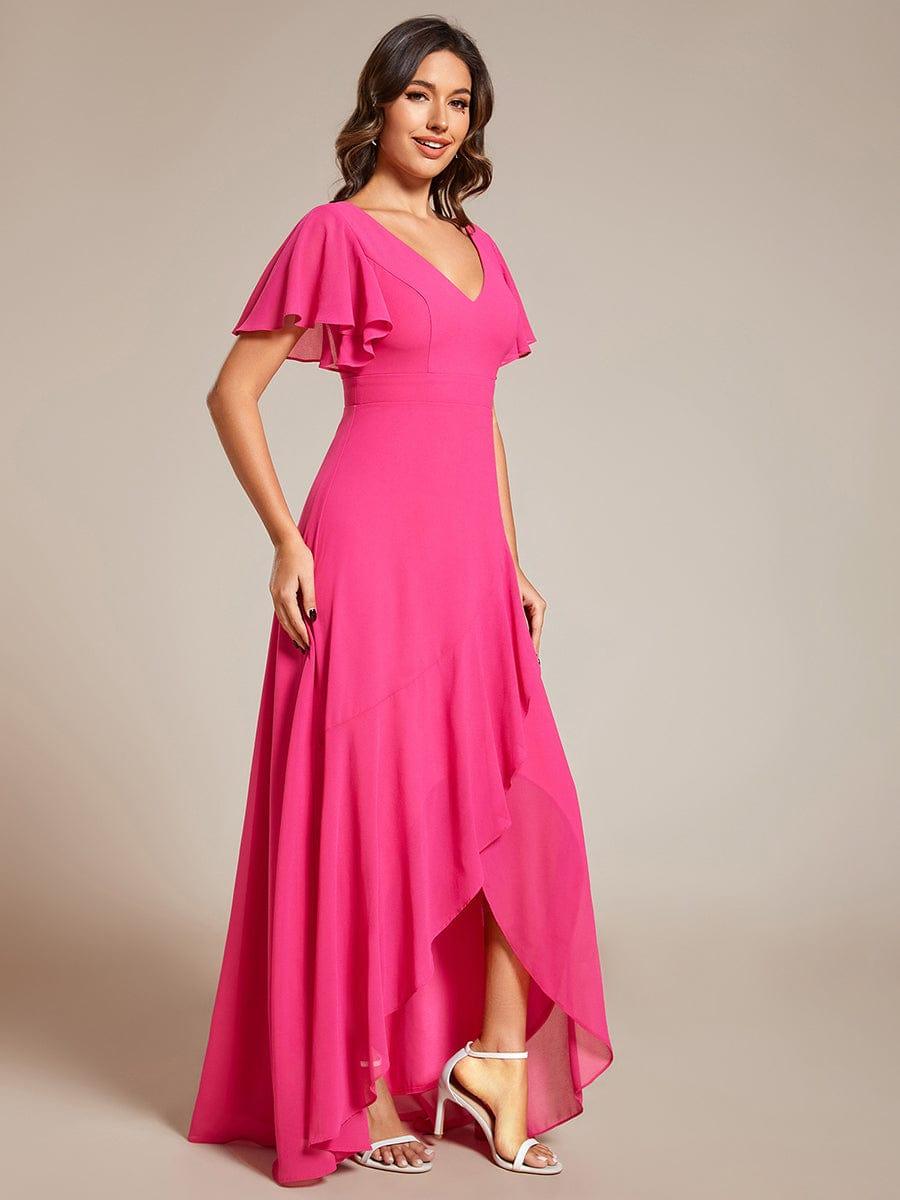 ever OREE|Charming Chiffon Bridesmaid Dress with Lotus Leaf Hemline(Final Sale)
