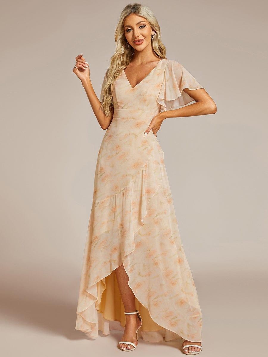 ever OREE|Charming Chiffon Bridesmaid Dress with Lotus Leaf Hemline(Final Sale)