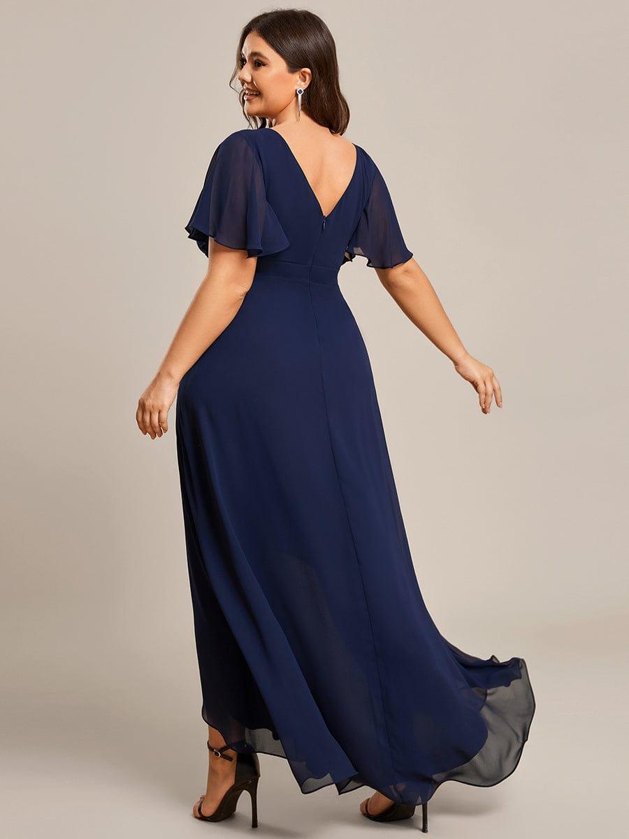 ever OREE|Charming Chiffon Bridesmaid Dress with Lotus Leaf Hemline(Final Sale)