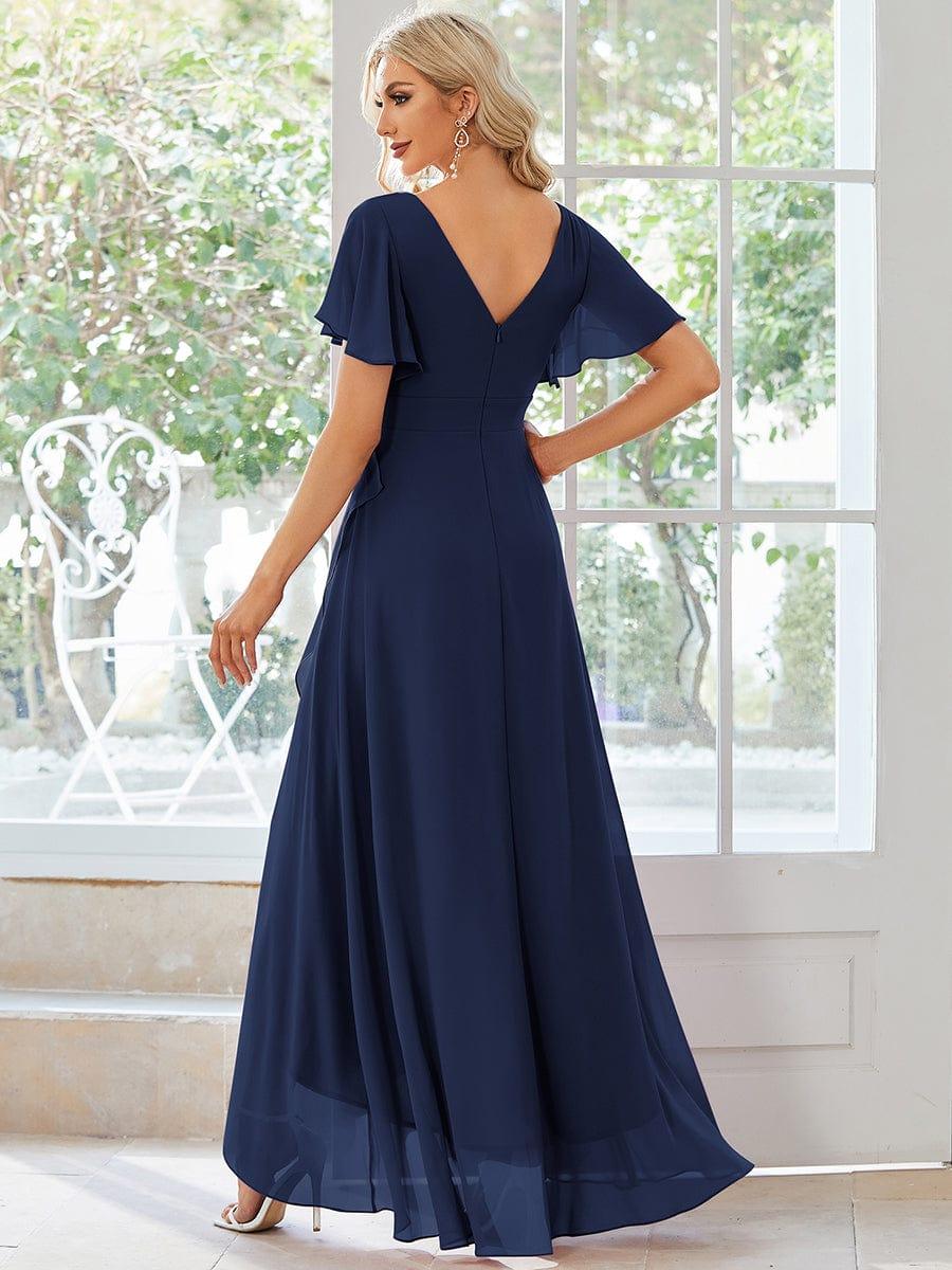 ever OREE|Charming Chiffon Bridesmaid Dress with Lotus Leaf Hemline(Final Sale)