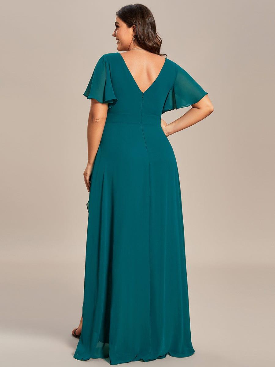 ever OREE|Charming Chiffon Bridesmaid Dress with Lotus Leaf Hemline(Final Sale)