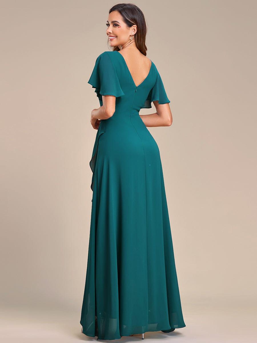 ever OREE|Charming Chiffon Bridesmaid Dress with Lotus Leaf Hemline(Final Sale)
