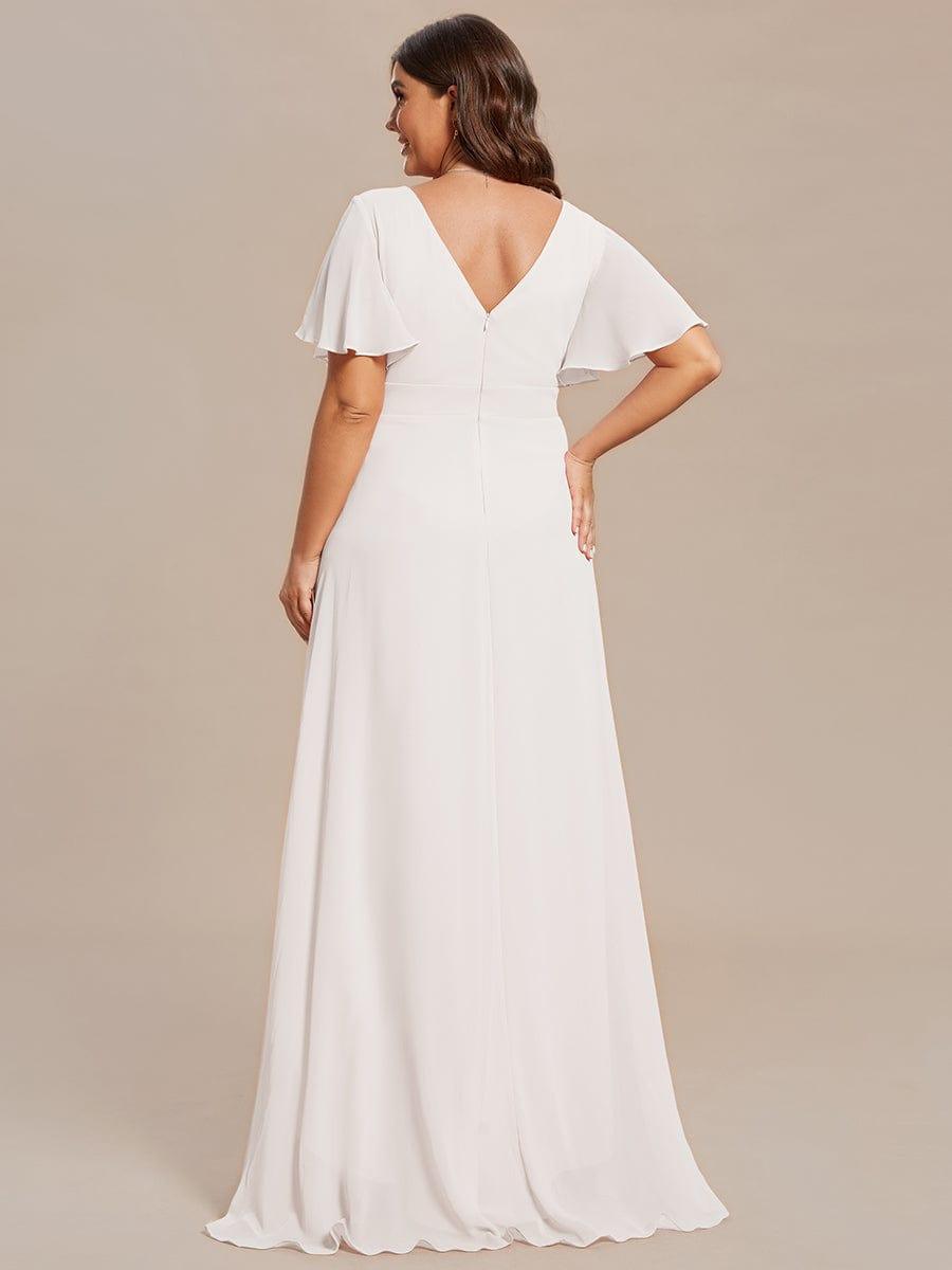 ever OREE|Charming Chiffon Bridesmaid Dress with Lotus Leaf Hemline(Final Sale)