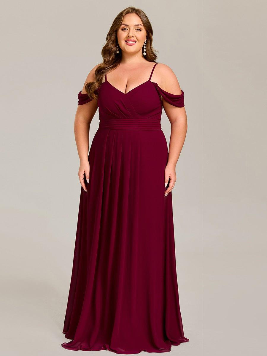 ever LIANNE|Multiway A-Line Off the Shoulder Chiffon Maxi Bridesmaid Dress
