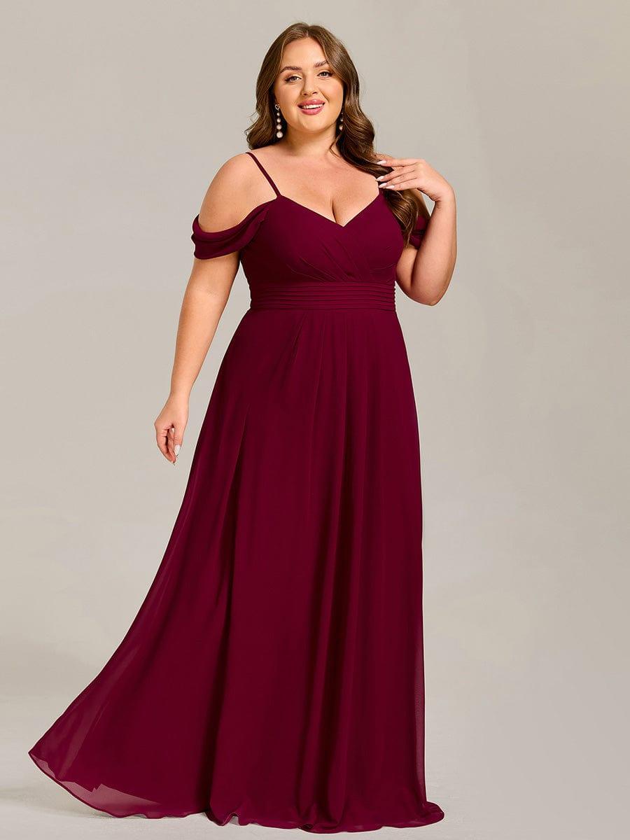 ever LIANNE|Multiway A-Line Off the Shoulder Chiffon Maxi Bridesmaid Dress