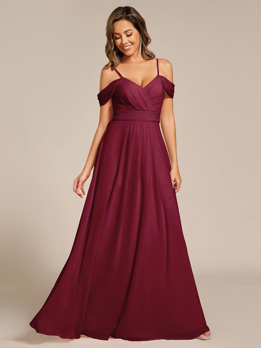 ever LIANNE|Multiway A-Line Off the Shoulder Chiffon Maxi Bridesmaid Dress