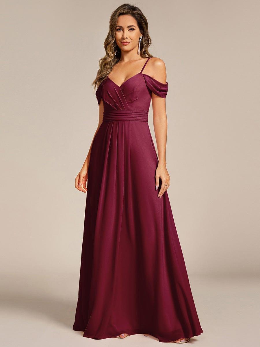 ever LIANNE|Multiway A-Line Off the Shoulder Chiffon Maxi Bridesmaid Dress