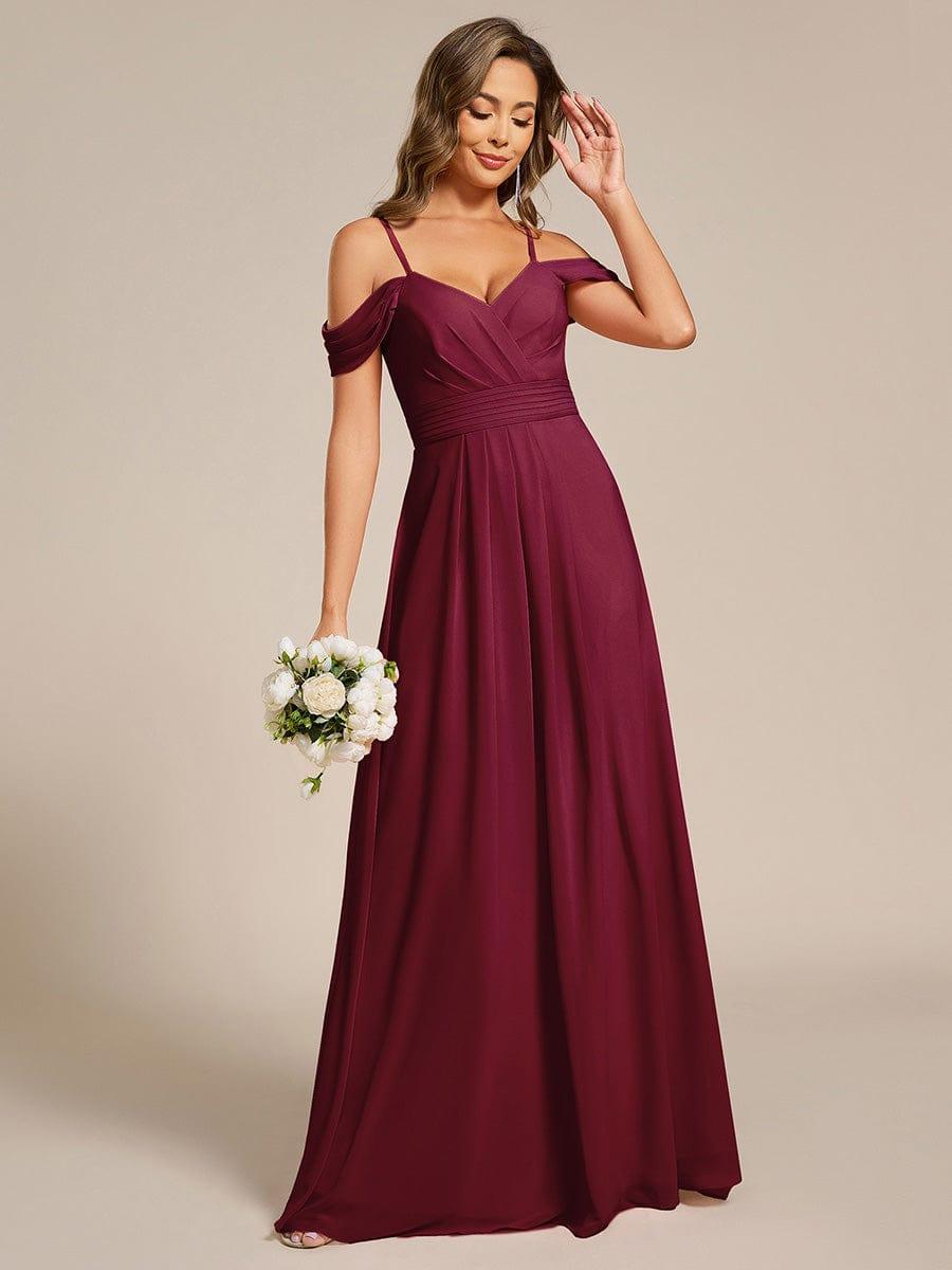 ever LIANNE|Multiway A-Line Off the Shoulder Chiffon Maxi Bridesmaid Dress