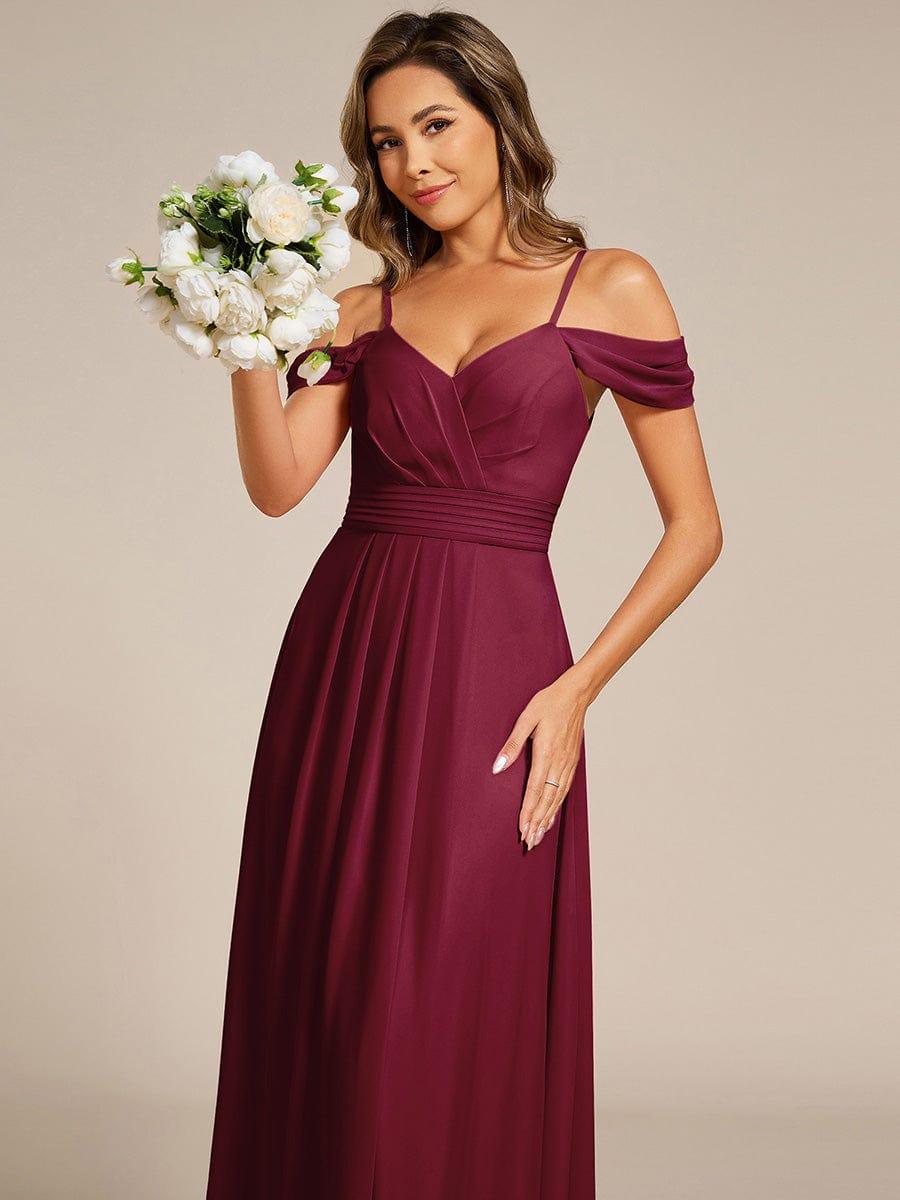 ever LIANNE|Multiway A-Line Off the Shoulder Chiffon Maxi Bridesmaid Dress