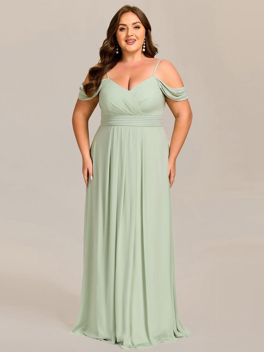 ever LIANNE|Multiway A-Line Off the Shoulder Chiffon Maxi Bridesmaid Dress