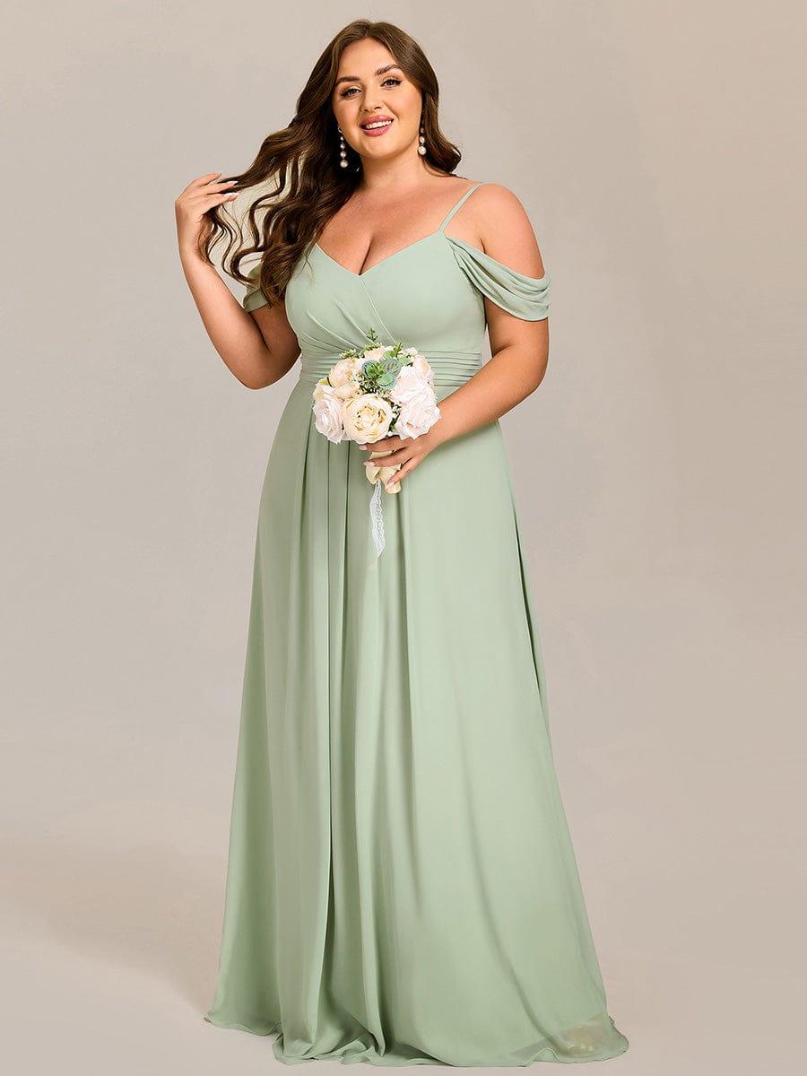 ever LIANNE|Multiway A-Line Off the Shoulder Chiffon Maxi Bridesmaid Dress