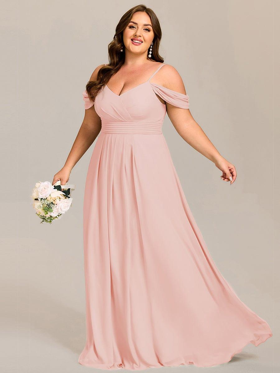 ever LIANNE|Multiway A-Line Off the Shoulder Chiffon Maxi Bridesmaid Dress