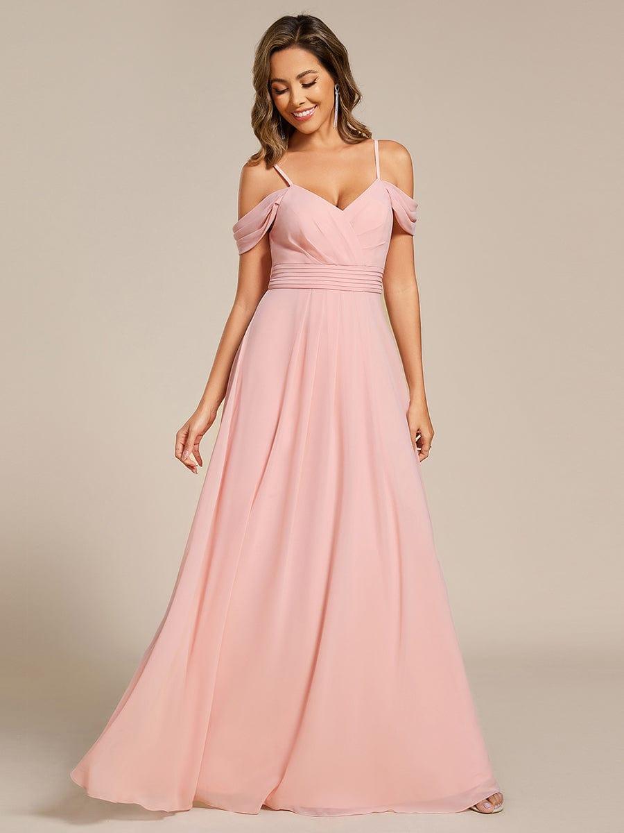 ever LIANNE|Multiway A-Line Off the Shoulder Chiffon Maxi Bridesmaid Dress