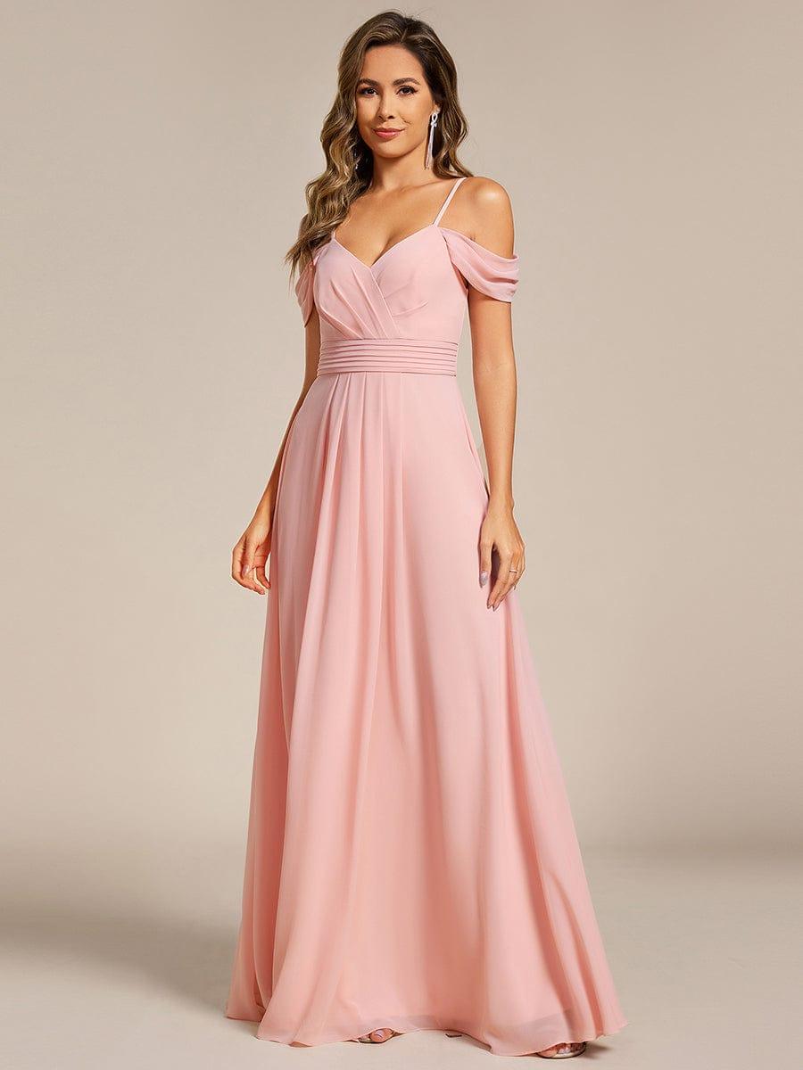ever LIANNE|Multiway A-Line Off the Shoulder Chiffon Maxi Bridesmaid Dress