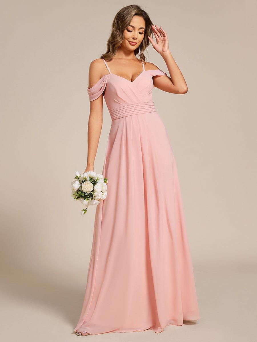 ever LIANNE|Multiway A-Line Off the Shoulder Chiffon Maxi Bridesmaid Dress