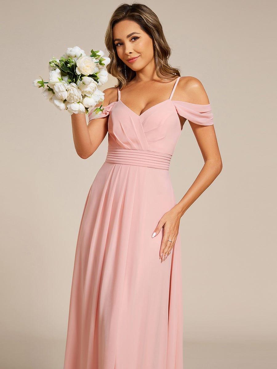 ever LIANNE|Multiway A-Line Off the Shoulder Chiffon Maxi Bridesmaid Dress