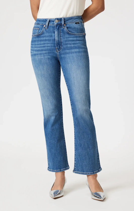 WOMEN'S MAVI ANIKA MID BRUSHED FLEX BLUE JEANS