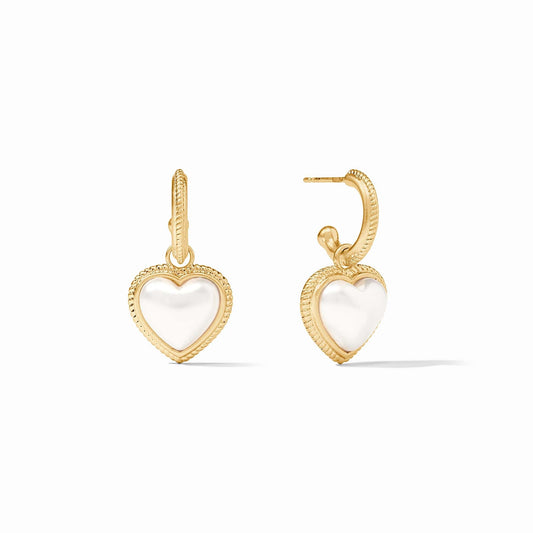 Heart Hoop & Charm Earring
