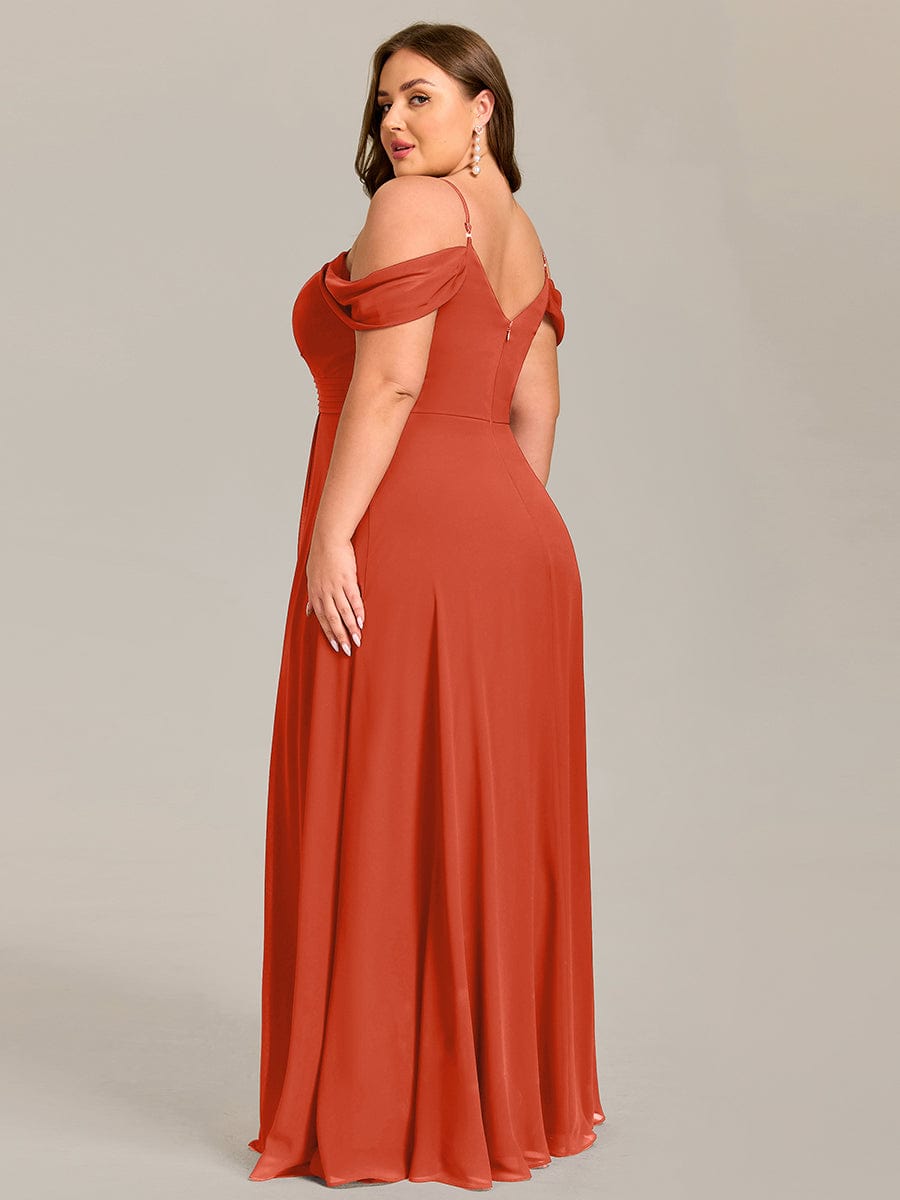 ever LIANNE|Multiway A-Line Off the Shoulder Chiffon Maxi Bridesmaid Dress