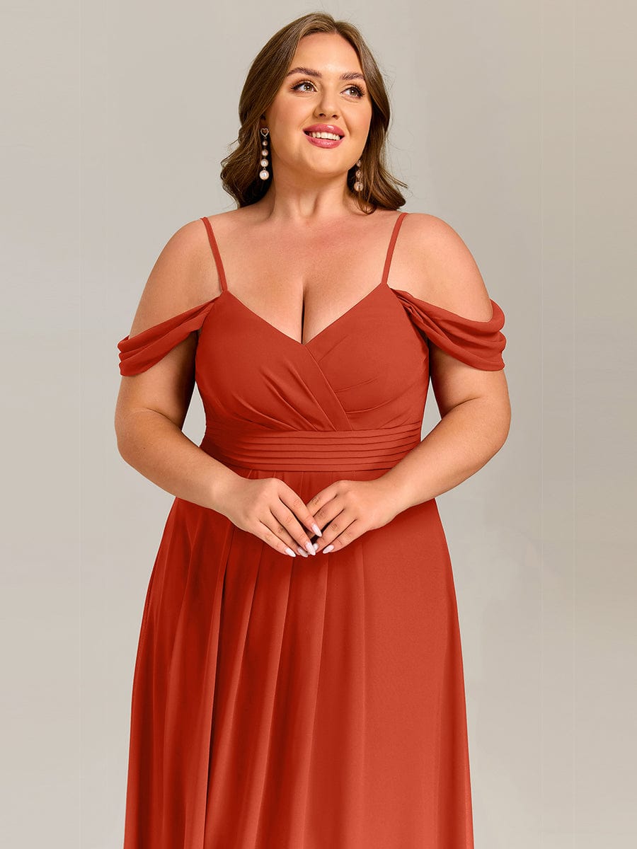 ever LIANNE|Multiway A-Line Off the Shoulder Chiffon Maxi Bridesmaid Dress