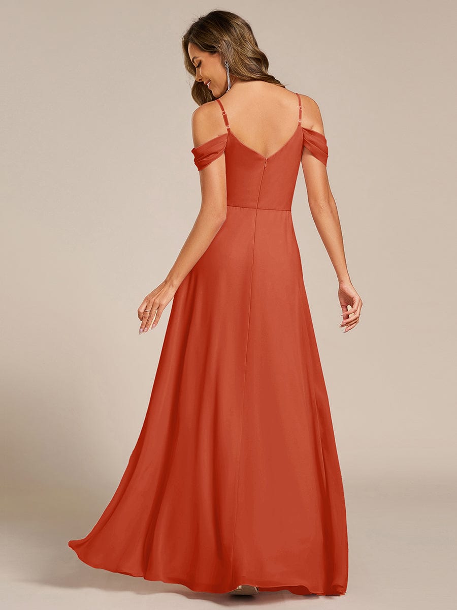 ever LIANNE|Multiway A-Line Off the Shoulder Chiffon Maxi Bridesmaid Dress