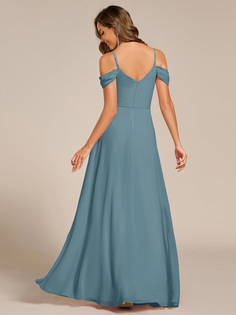 ever LIANNE|Multiway A-Line Off the Shoulder Chiffon Maxi Bridesmaid Dress