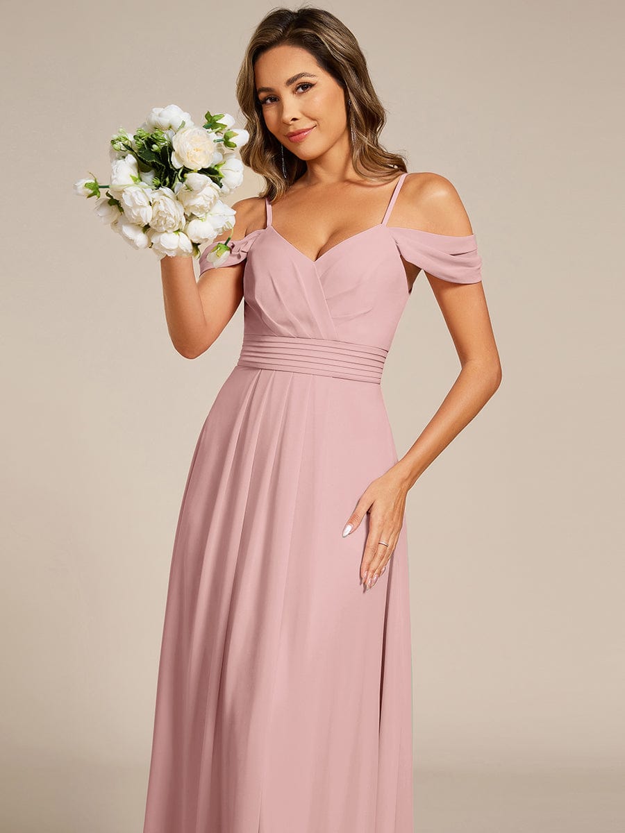 ever LIANNE|Multiway A-Line Off the Shoulder Chiffon Maxi Bridesmaid Dress