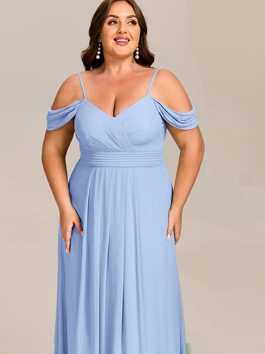 ever LIANNE|Multiway A-Line Off the Shoulder Chiffon Maxi Bridesmaid Dress