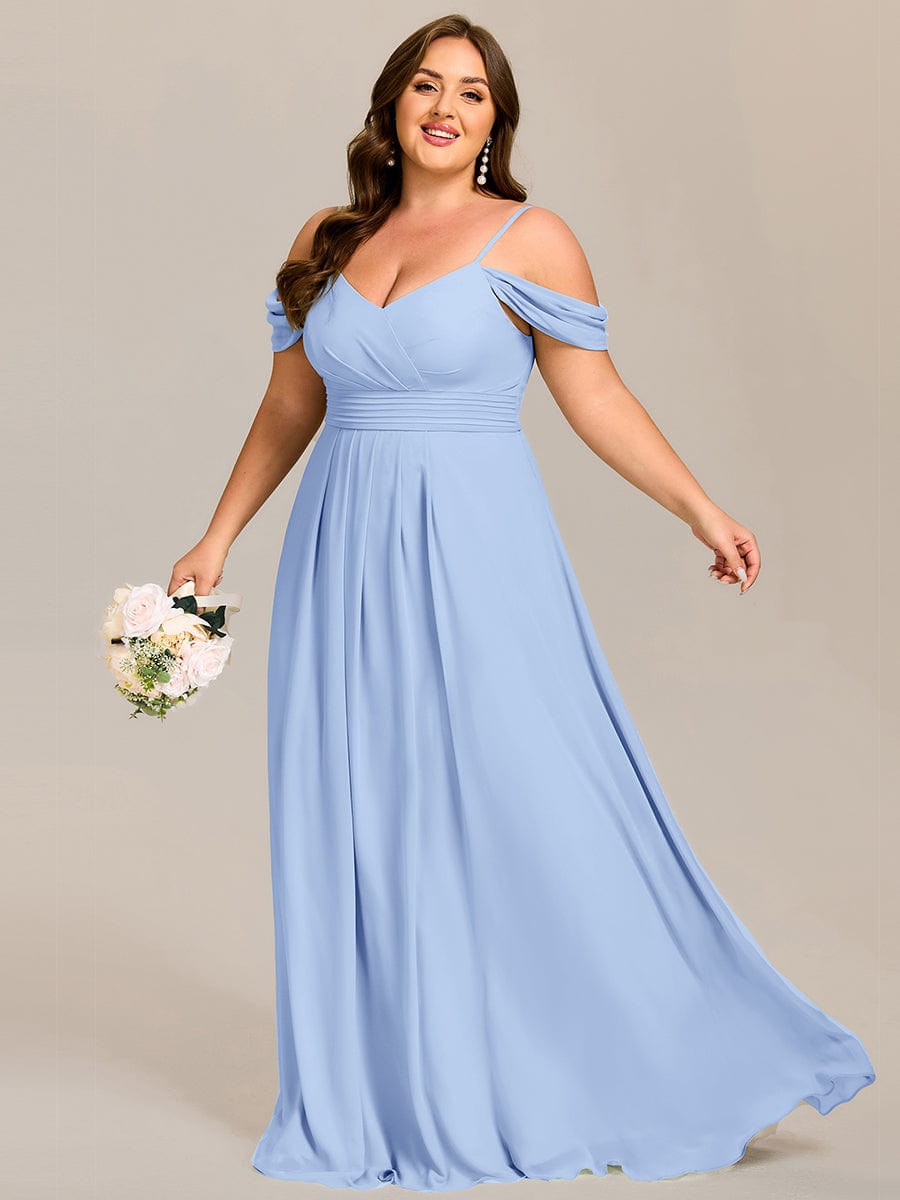 ever LIANNE|Multiway A-Line Off the Shoulder Chiffon Maxi Bridesmaid Dress