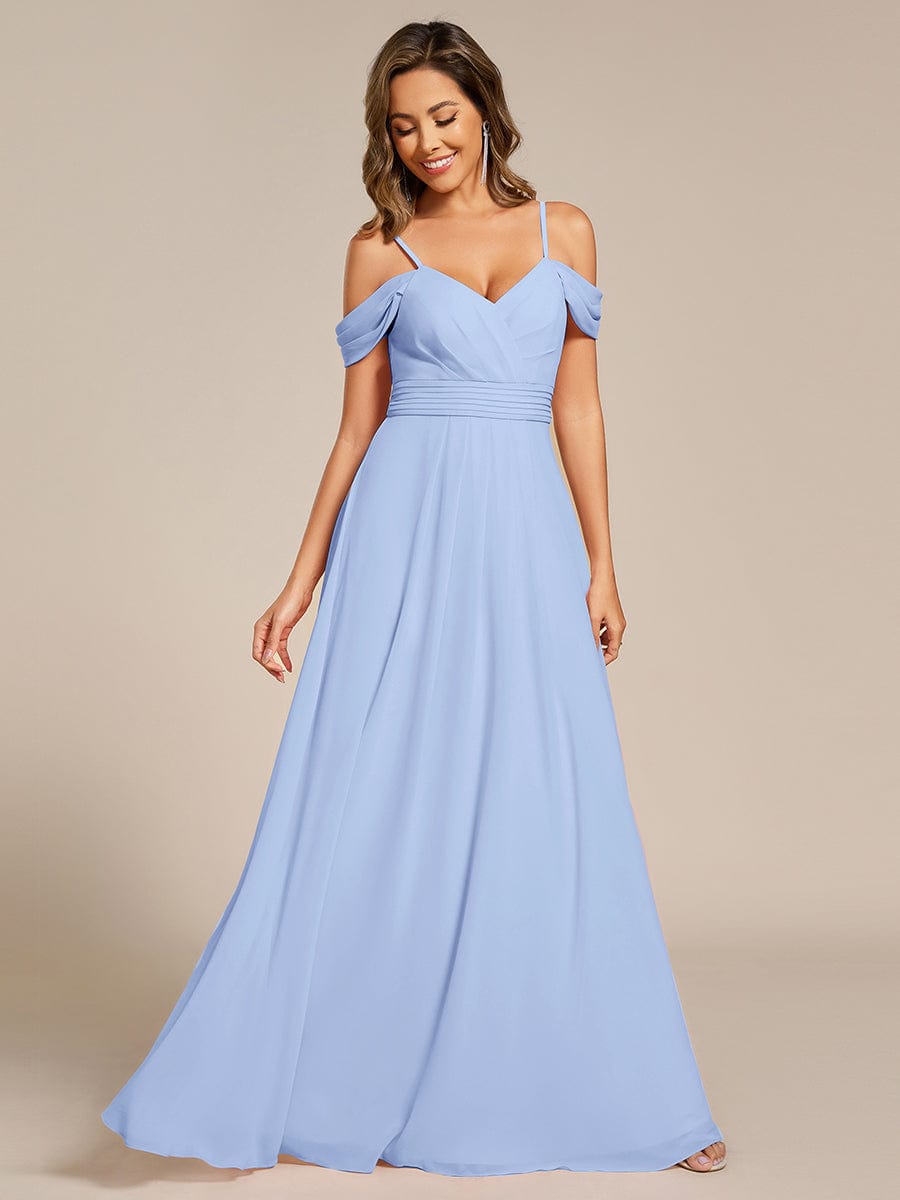 ever LIANNE|Multiway A-Line Off the Shoulder Chiffon Maxi Bridesmaid Dress
