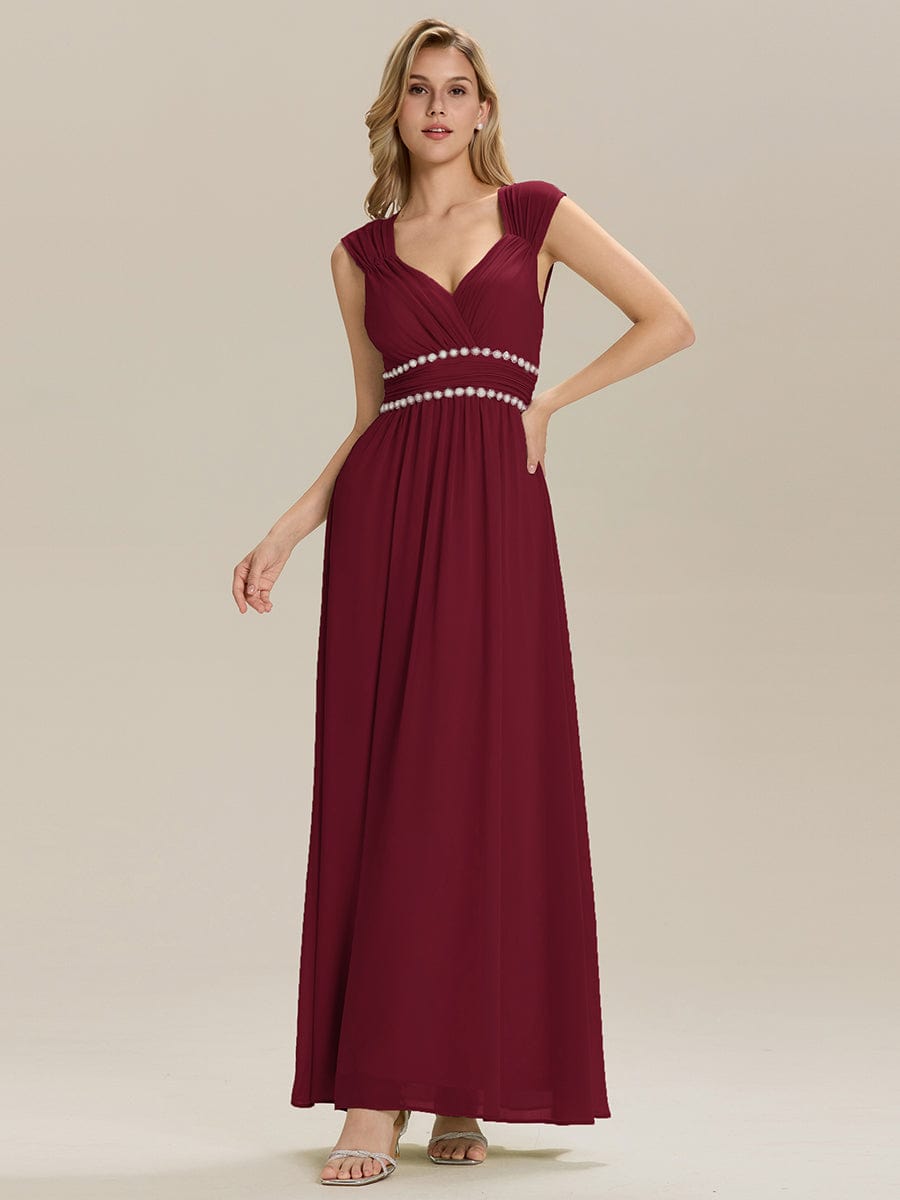 ever ZELINA| Grecian Style Pleated Chiffon Maxi Bridesmaid Dress