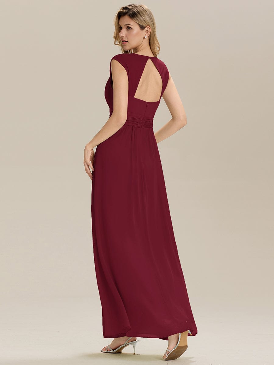 ever ZELINA| Grecian Style Pleated Chiffon Maxi Bridesmaid Dress