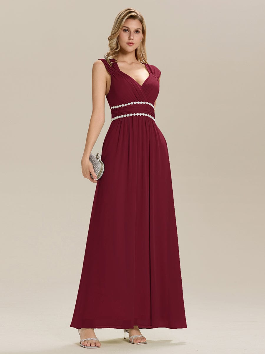 ever ZELINA| Grecian Style Pleated Chiffon Maxi Bridesmaid Dress