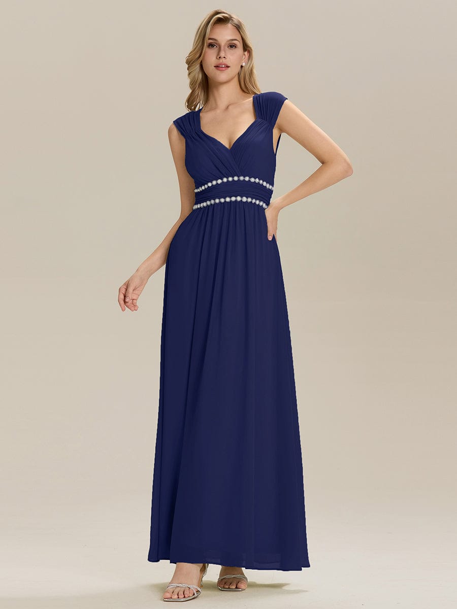ever ZELINA| Grecian Style Pleated Chiffon Maxi Bridesmaid Dress