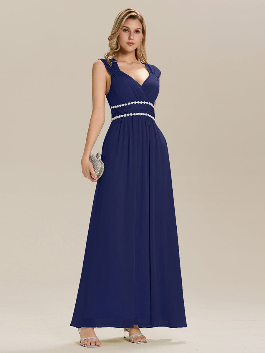 ever ZELINA| Grecian Style Pleated Chiffon Maxi Bridesmaid Dress